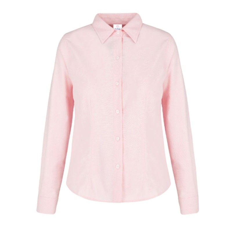 Blusa Manga Larga Oxford, con Silueta para Dama, Yazbek