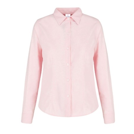 Blusa Manga Larga Oxford, con Silueta para Dama, Yazbek