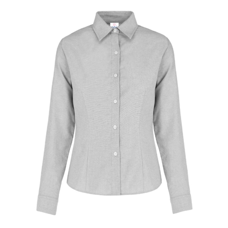 Blusa Manga Larga Oxford, con Silueta para Dama, Yazbek