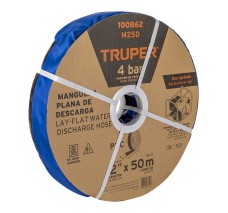 Rollo de Manguera Plana de 2" x 50m de Descarga p/motobomba, Truper