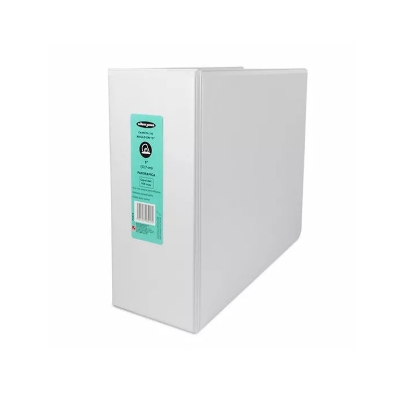 Carpeta Panoramica ACCO, Anillos en D de 5 Pulgadas, Tamaño Carta, Color Blanco