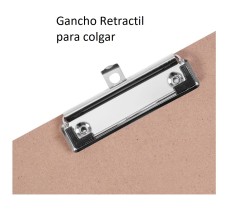 Tabla Agarrapapel de Madera, Tamaño Carta (23.5 X 31.8 cm)