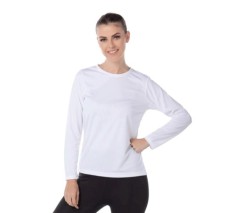 Playera Cuello Redondo Manga Larga para Dama ActiviTee, 100% Poliéster, Yazbek