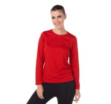 Playera Cuello Redondo Manga Larga para Dama ActiviTee, 100% Poliéster, Yazbek