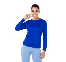 Playera Cuello Redondo Manga Larga para Dama ActiviTee, 100% Poliéster, Yazbek