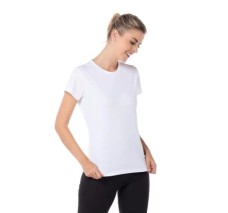 Playera Cuello Redondo Manga Corta ActiviTee para Dama,100 % Poliester, Yazbek