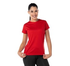 Playera Cuello Redondo Manga Corta ActiviTee para Dama,100 % Poliester, Yazbek