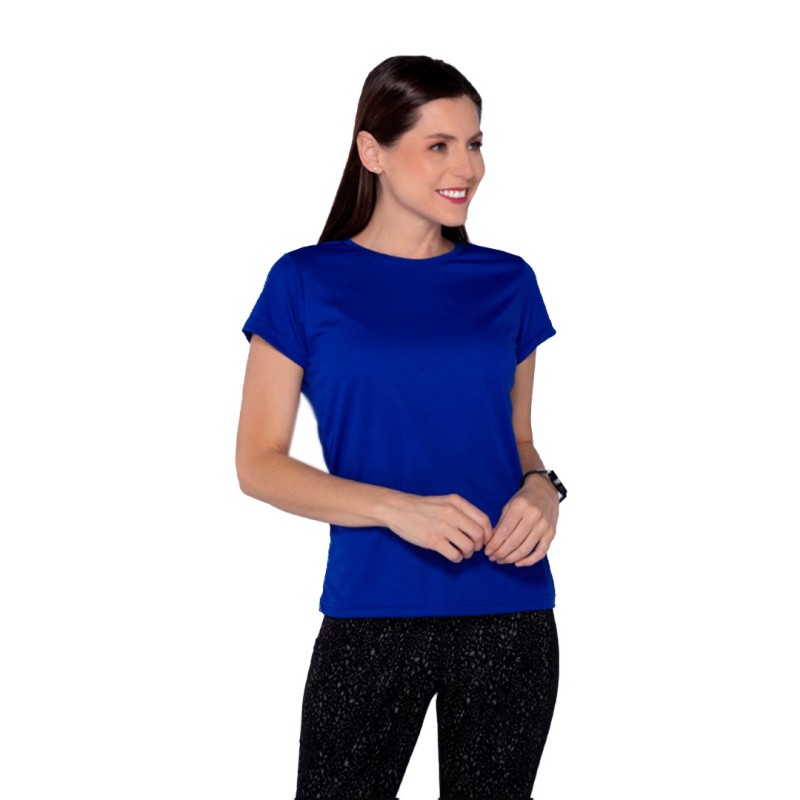 Playera Cuello Redondo Manga Corta ActiviTee para Dama,100 % Poliester, Yazbek