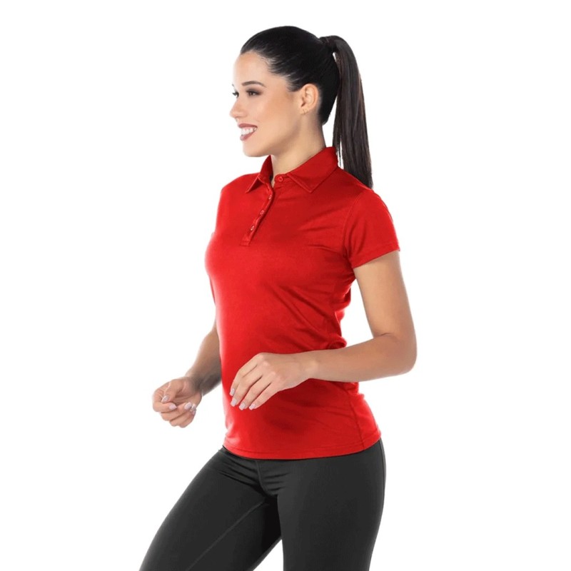 Playera Tipo Polo Manga Corta para Dama,100% Poliéster, Yazbek