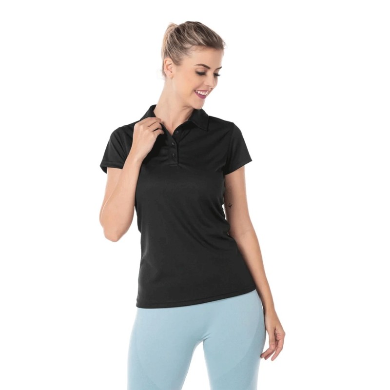 Playera Tipo Polo Manga Corta para Dama,100% Poliéster, Yazbek