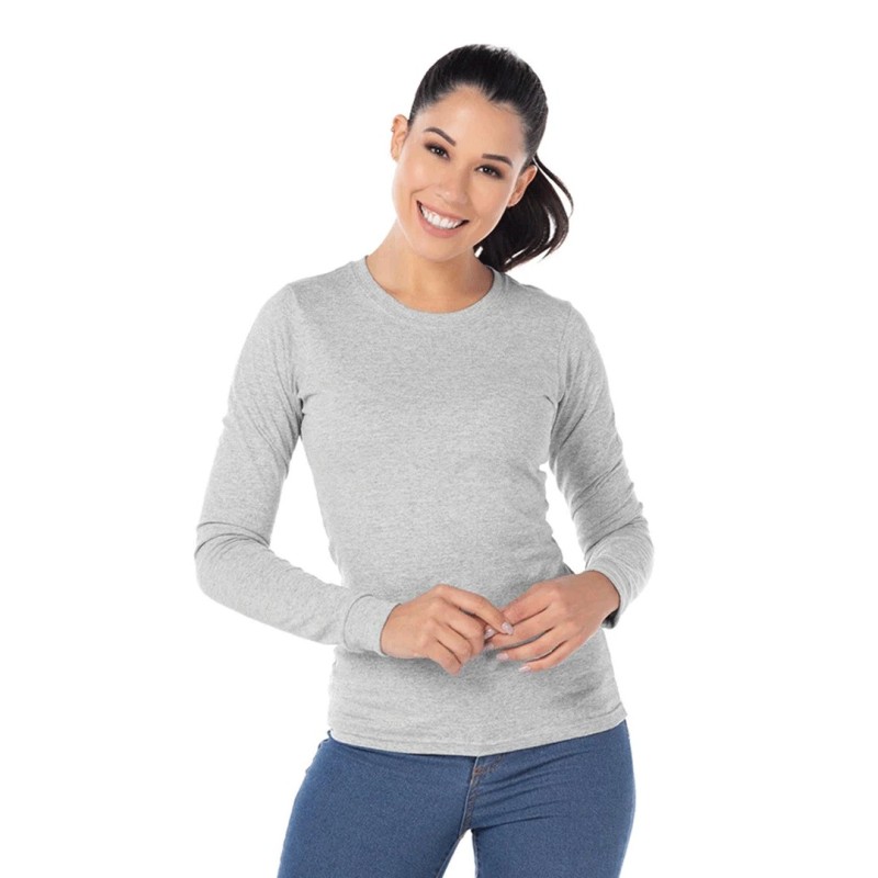 Playera Cuello Redondo Manga Larga para Dama, Yazbek