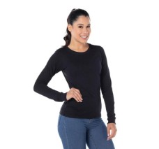 Playera Cuello Redondo Manga Larga para Dama, Yazbek