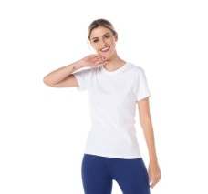 Playera Peso Completo Manga Corta con Silueta para Dama, Yabek, Colores Varios