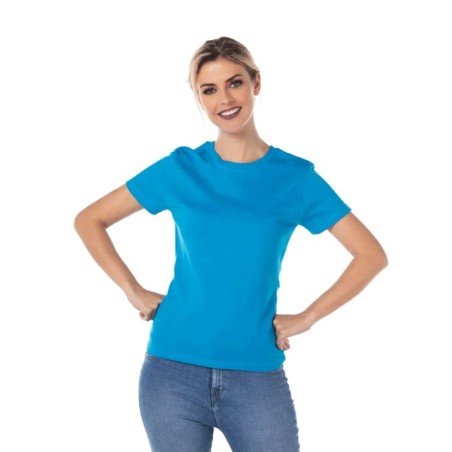 Playera Peso Completo Manga Corta con Silueta para Dama, Yabek, Colores Varios