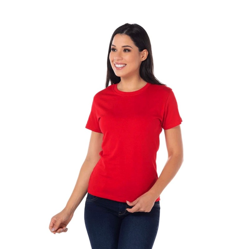 Playera Peso Completo Manga Corta con Silueta para Dama, Yabek, Colores Varios