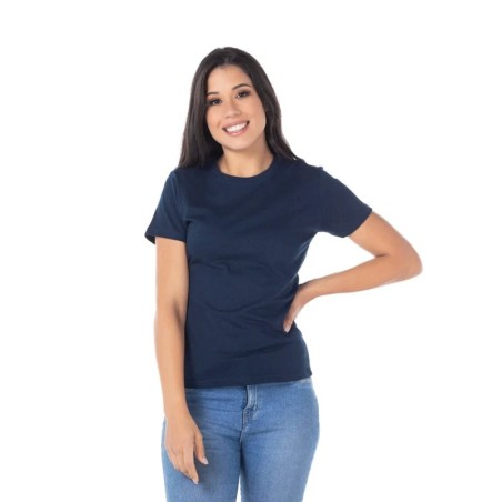 Playera Peso Completo Manga Corta con Silueta para Dama, Yabek, Colores Varios