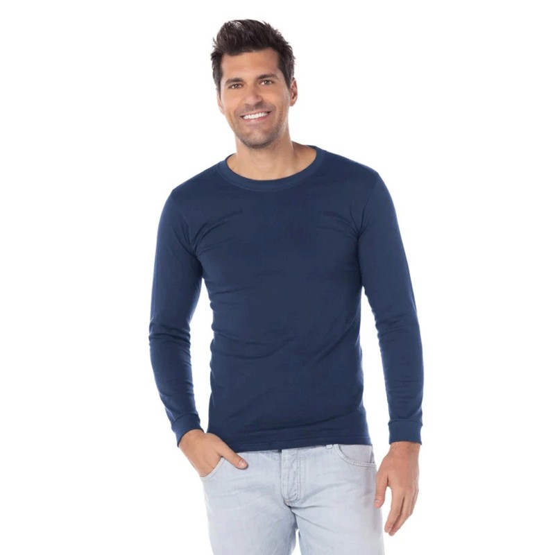 Playera Peso Completo, Manga Larga para Caballero,100% Algodón, Yazbek