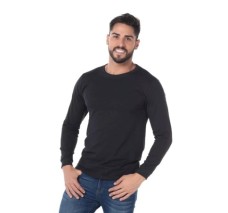 Playera Peso Completo, Manga Larga para Caballero,100% Algodón, Yazbek