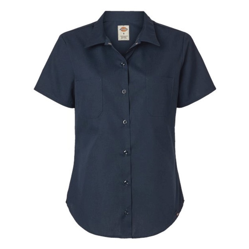 Blusa de trabajo Industrial de Manga Corta para Mujer, Dickies