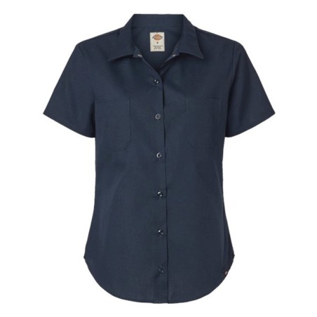 Blusa de trabajo Industrial de Manga Corta para Mujer, Dickies
