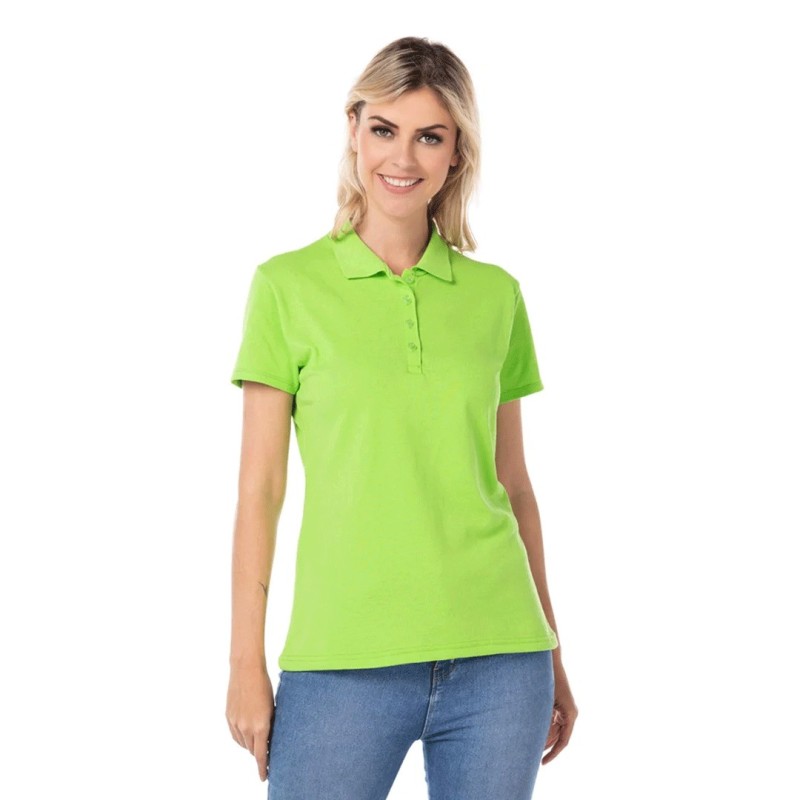 Playera Tipo Polo, Manga Corta Yazbek, con Silueta para Dama.