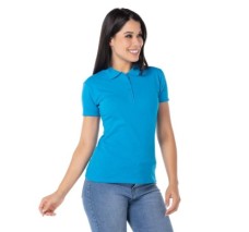 Playera Tipo Polo, Manga Corta Yazbek, con Silueta para Dama.