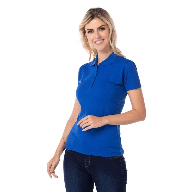 Playera Tipo Polo, Manga Corta Yazbek, con Silueta para Dama.