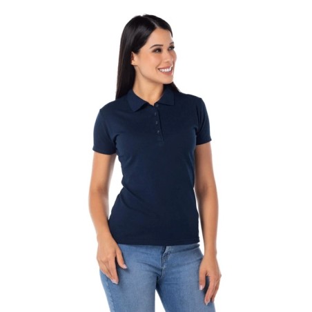Playera Tipo Polo, Manga Corta Yazbek, con Silueta para Dama.