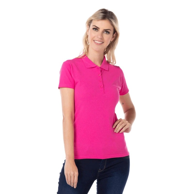 Playera Tipo Polo, Manga Corta Yazbek, con Silueta para Dama.