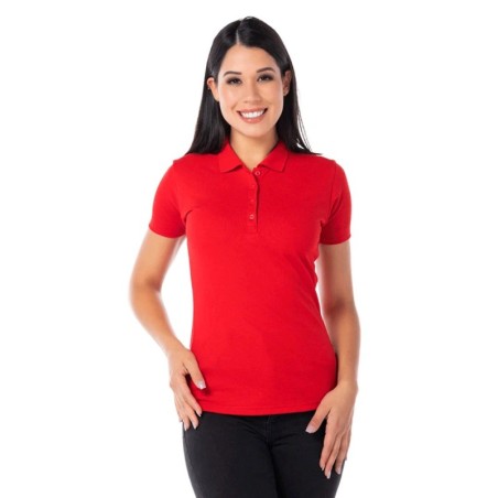 Playera Tipo Polo, Manga Corta Yazbek, con Silueta para Dama.
