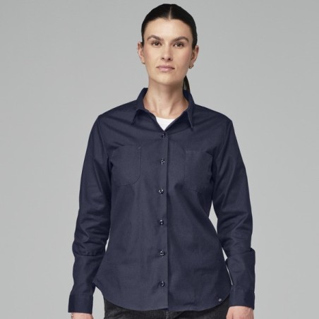 Blusa de trabajo Industrial de Manga Larga para Mujer, Dickies