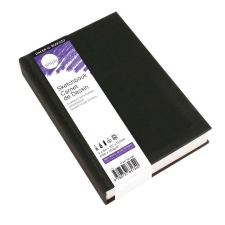 Cuaderno Daler- Rowney 4' X 6', Hojas Blancas Para Dibujo, 110 Hojas