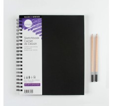 Cuaderno Daler- Rowney 8.5'  X 11', Hojas Blancas Para Dibujo, 80 Hojas