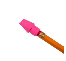 Borrador de Capuchon para Lápiz, Colores Surtidos, Barrilito,Paquete/25