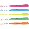 Resaltadores Fluorescentes Estilo Bolsillo Integra, Colores Neón Variados, Punta Cincel, Paquete/5