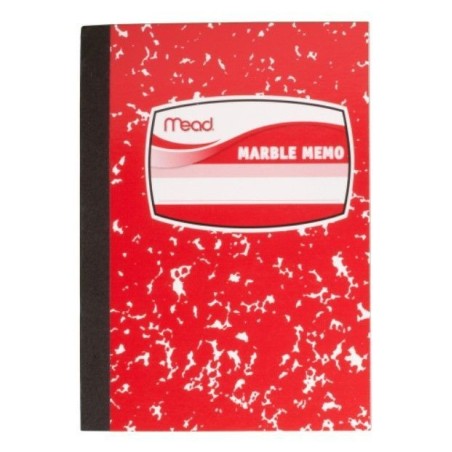 Libreta Para Notas Mead (3 1/2'' X 4 1/2''), Cubierta De Marmol, 80 Hojas
