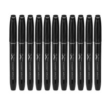 Marcador Permanente Mr. Pen, Punta Fina, Color Negro, Paquete/12