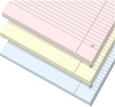 Block de Hojas De Rayas Sunee, Tamaño Carta, 150 Hojas