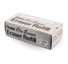 Borradores De Repuesto Pentel, Para Borrador Retráctil, Caja/24