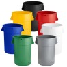 Contenedor Redondo para Basura de 32 Galones, Colores Varios