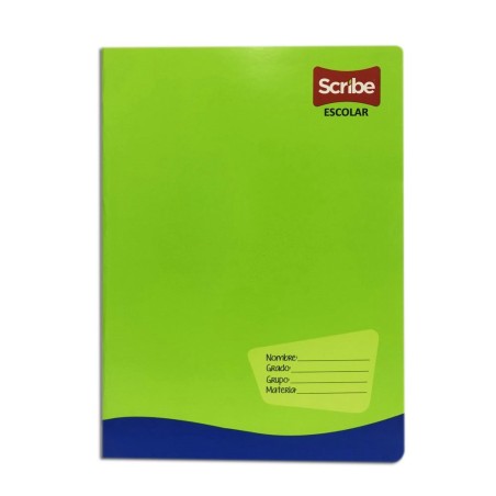 Cuaderno Doble Raya, Forma Francesa, Engrapado, con 100 Hojas