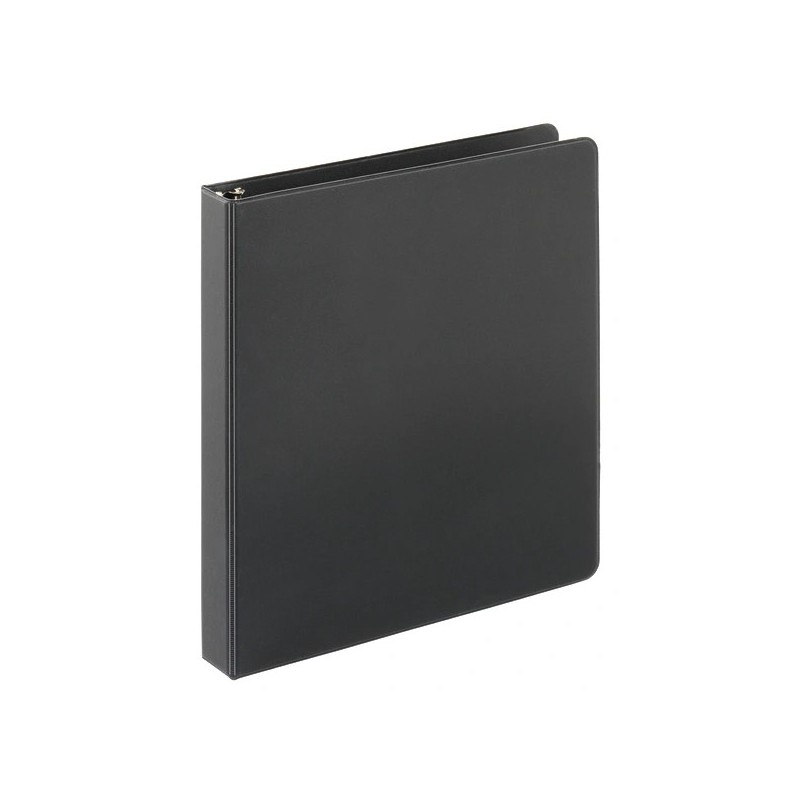 Carpeta de 1'', 3 Arillos en O, 11' 'X 8.5'', Just Bazic, Capacidad para 375 Hojas, Negra