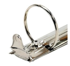 Carpeta de 1'', 3 Arillos en O, 11' 'X 8.5'', Just Bazic, Capacidad para 375 Hojas, Negra