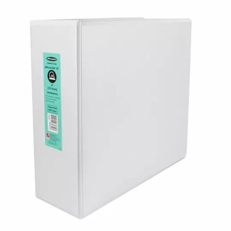 Carpeta Blanca Vinil de 4'', Con Arillo En D, Acco Wilson