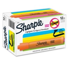 Resaltadores Sharpie® Accent, Punta Biselada, Naranja Fluorescente, Caja/12