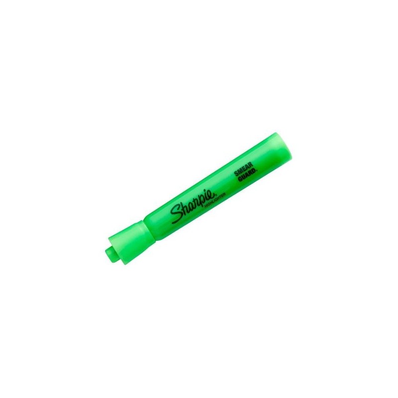 Resaltadores Sharpie® Accent, Punta Biselada, Verde Fluorescente, Caja/12