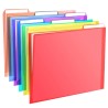 Folder para Archivo de Plástico Translucido, Tamaño Carta , Colores Variados, Paquete/6