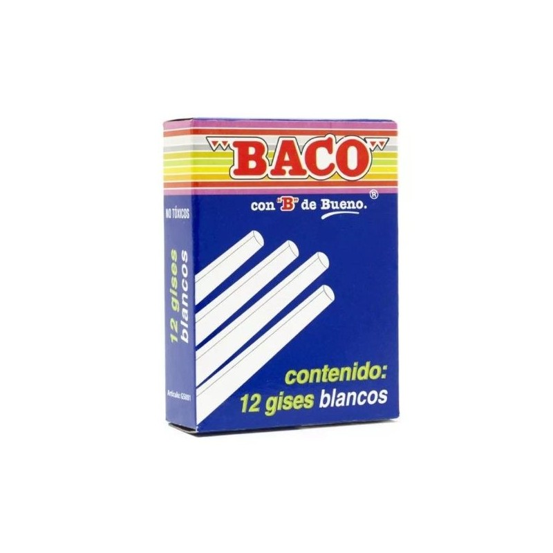 Gis Color Blanco, Baco, Caja/12