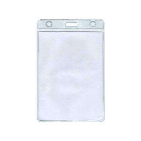 Gafete Transparente Vertical, Paquete/25