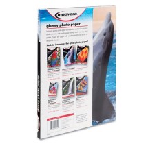 Papel Fotográfico Innovera, 7 Mil, Tamaño Carta 8.5'' X 11 '', Blanco de Alto Brillo, Paquete/50